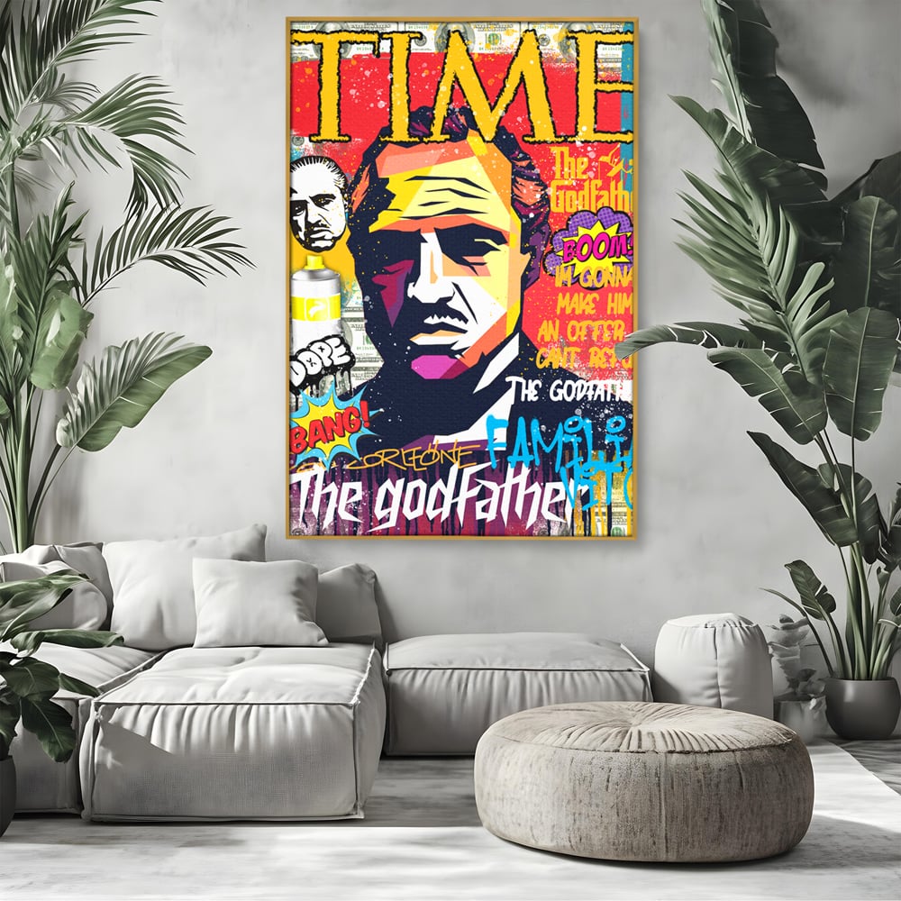 Tablou Canvas Premium LuxCanva® A1021, The Godfather , Decorativ, Actori, Vedete, Film, Culori Vibrante