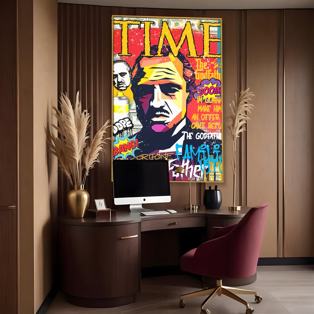 Tablou Canvas Premium LuxCanva® A1021, The Godfather , Decorativ, Actori, Vedete, Film, Culori Vibrante