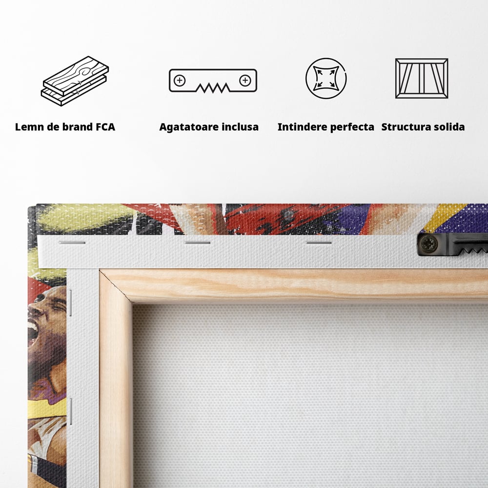 Fotoleinwand Canvas Premium LuxCanva® A1024, Michael Jordan , Dekorativ, Sport, Sport, Basketball, Champion, Lebendige Farben