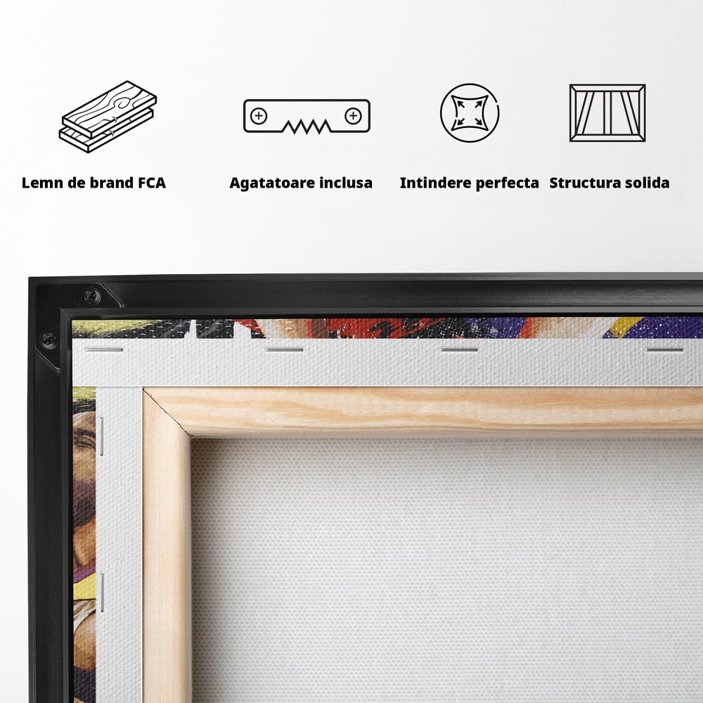 Fotoleinwand Canvas Premium LuxCanva® A1024, Michael Jordan , Dekorativ, Sport, Sport, Basketball, Champion, Lebendige Farben