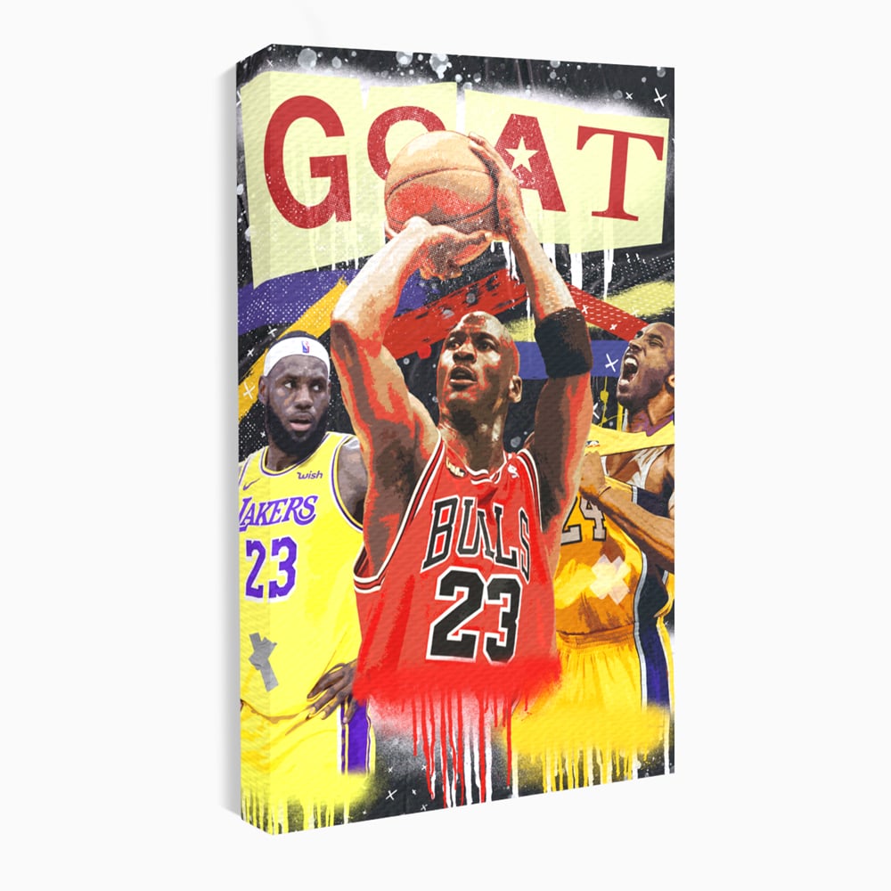 Tablou Canvas Premium LuxCanva® A1024, Michael Jordan , Decorativ, Sportiv, Baschet, Campion, Culori Vibrante
