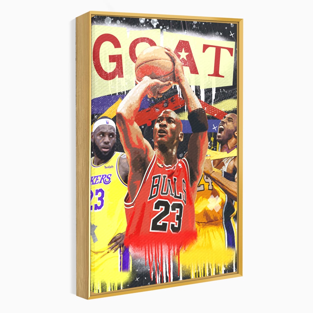 Fotoleinwand Canvas Premium LuxCanva® A1024, Michael Jordan , Dekorativ, Sport, Sport, Basketball, Champion, Lebendige Farben