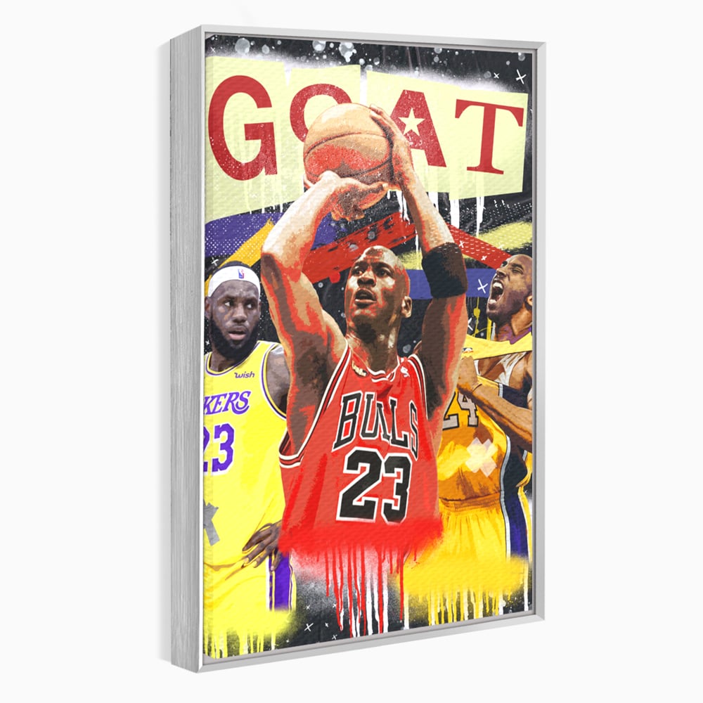 Fotoleinwand Canvas Premium LuxCanva® A1024, Michael Jordan , Dekorativ, Sport, Sport, Basketball, Champion, Lebendige Farben