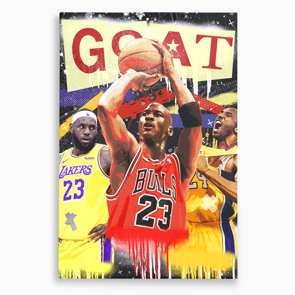 Fotoleinwand Canvas Premium LuxCanva® A1024, Michael Jordan , Dekorativ, Sport, Sport, Basketball, Champion, Lebendige Farben