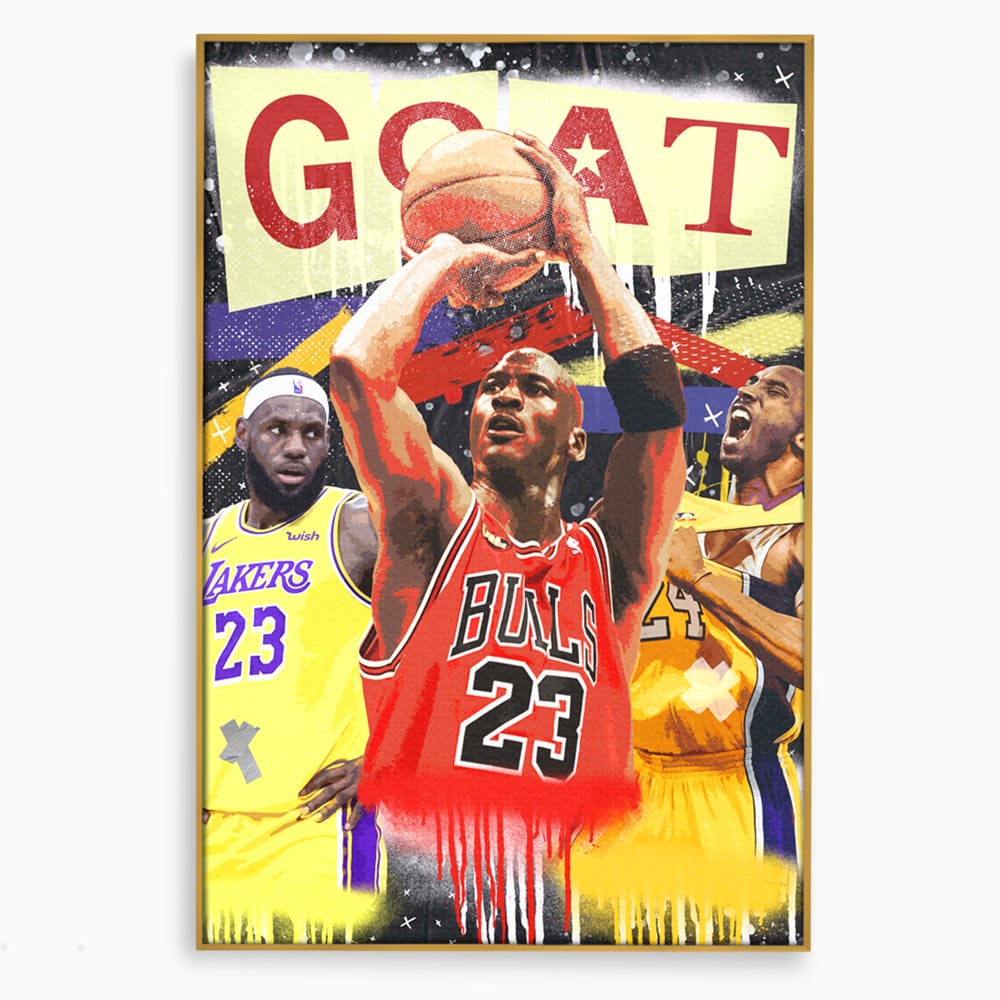 Fotoleinwand Canvas Premium LuxCanva® A1024, Michael Jordan , Dekorativ, Sport, Sport, Basketball, Champion, Lebendige Farben