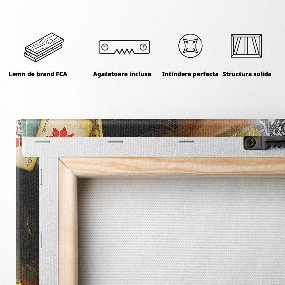 Leinwand Premium Canvas Wandbilder, LuxCanva® A1025, Joker, Dekorativ, Film, Thriller, Kräftige Farben