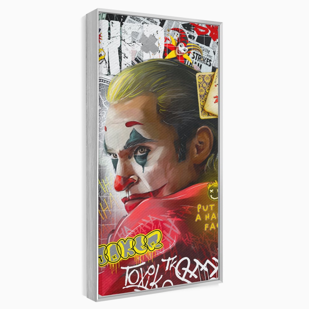 Leinwand Premium Canvas Wandbilder, LuxCanva® A1025, Joker, Dekorativ, Film, Thriller, Kräftige Farben
