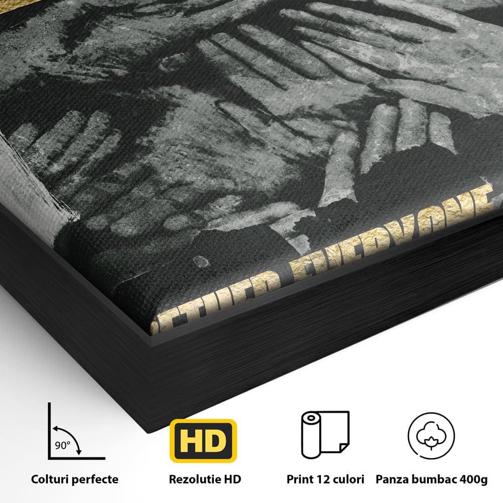 Leinwand Premium Canvas Wandbilder, LuxCanva® A1031, Team, Dekorativ, Team, Teamarbeit, Büro, Motivierend, Lebendige Farben