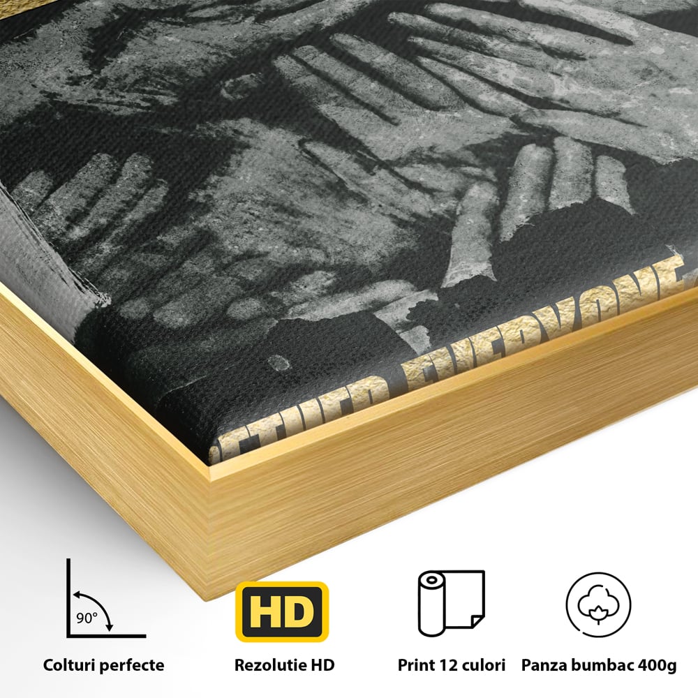 Leinwand Premium Canvas Wandbilder, LuxCanva® A1031, Team, Dekorativ, Team, Teamarbeit, Büro, Motivierend, Lebendige Farben