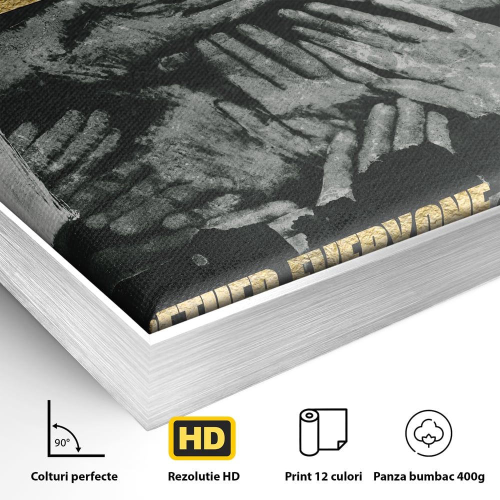Leinwand Premium Canvas Wandbilder, LuxCanva® A1031, Team, Dekorativ, Team, Teamarbeit, Büro, Motivierend, Lebendige Farben