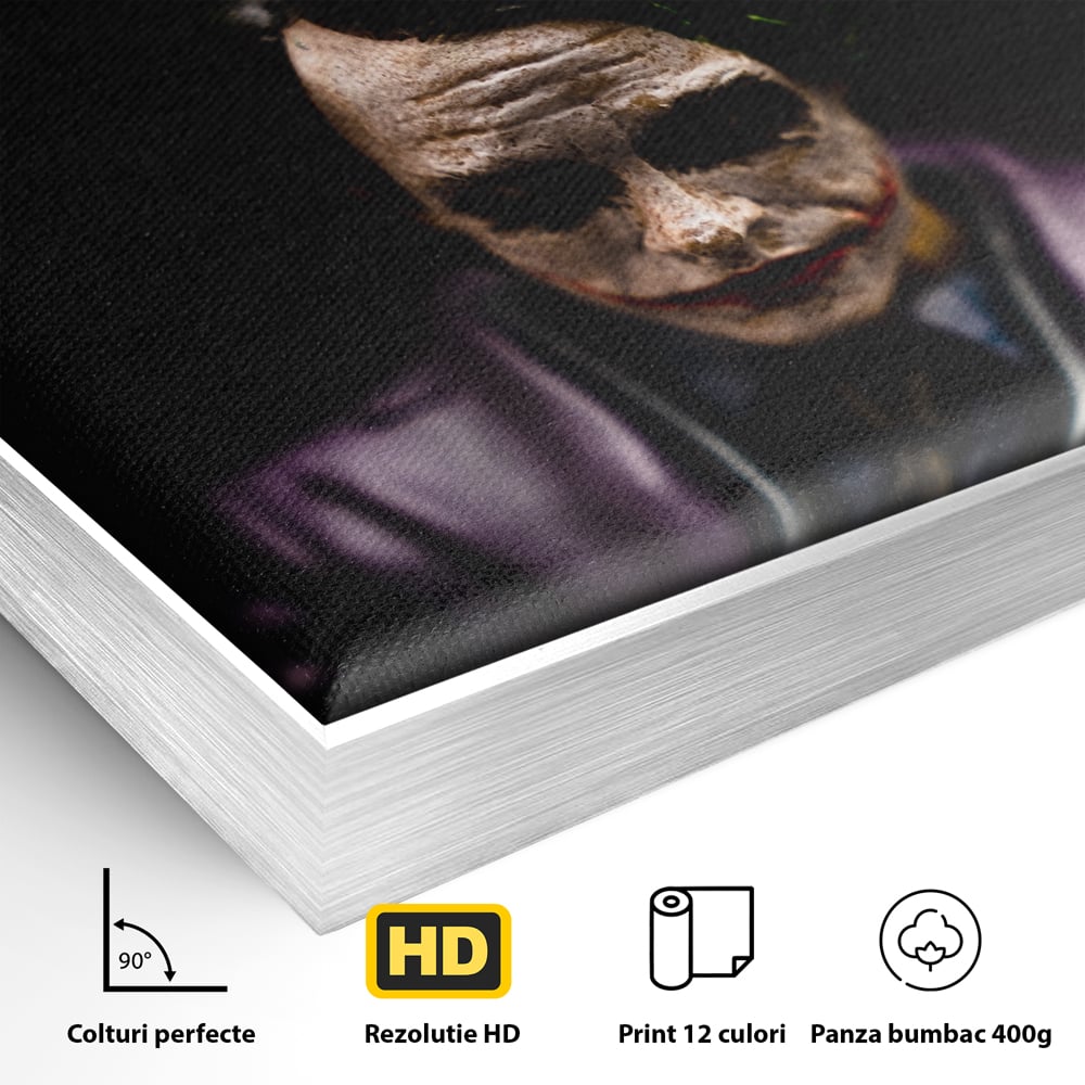 Tablou Canvas Premium LuxCanva® A1035, Joker , Film, Drama, Thriller, Motivational, Culori Vibrante