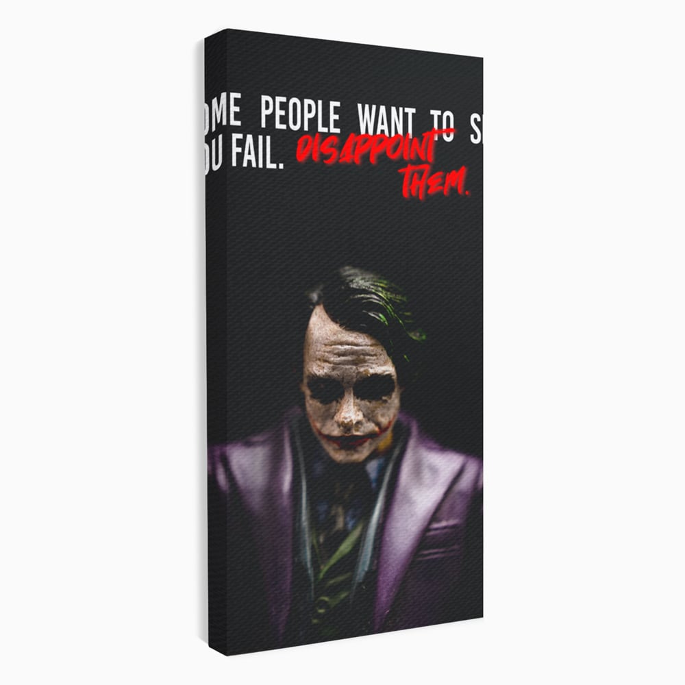 Tablou Canvas Premium LuxCanva® A1035, Joker , Film, Drama, Thriller, Motivational, Culori Vibrante