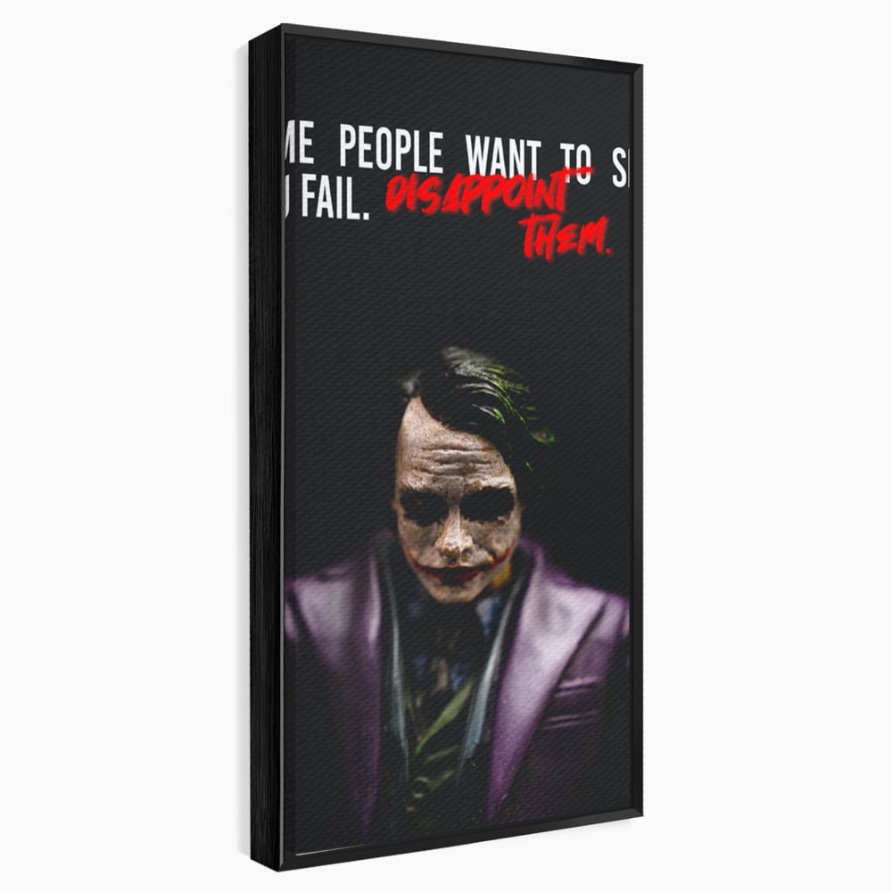 Tablou Canvas Premium LuxCanva® A1035, Joker , Film, Drama, Thriller, Motivational, Culori Vibrante