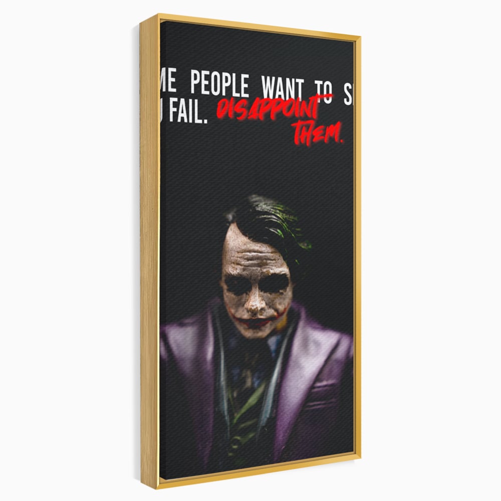 Tablou Canvas Premium LuxCanva® A1035, Joker , Film, Drama, Thriller, Motivational, Culori Vibrante