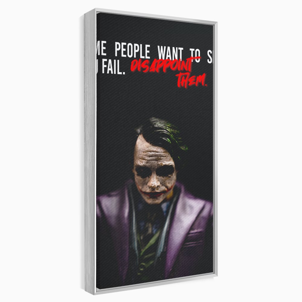 Tablou Canvas Premium LuxCanva® A1035, Joker , Film, Drama, Thriller, Motivational, Culori Vibrante