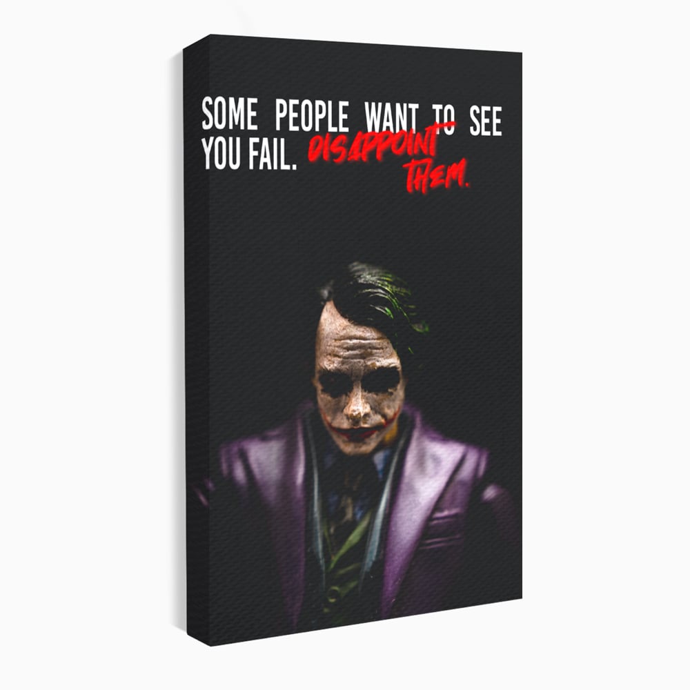 Tablou Canvas Premium LuxCanva® A1035, Joker , Film, Drama, Thriller, Motivational, Culori Vibrante