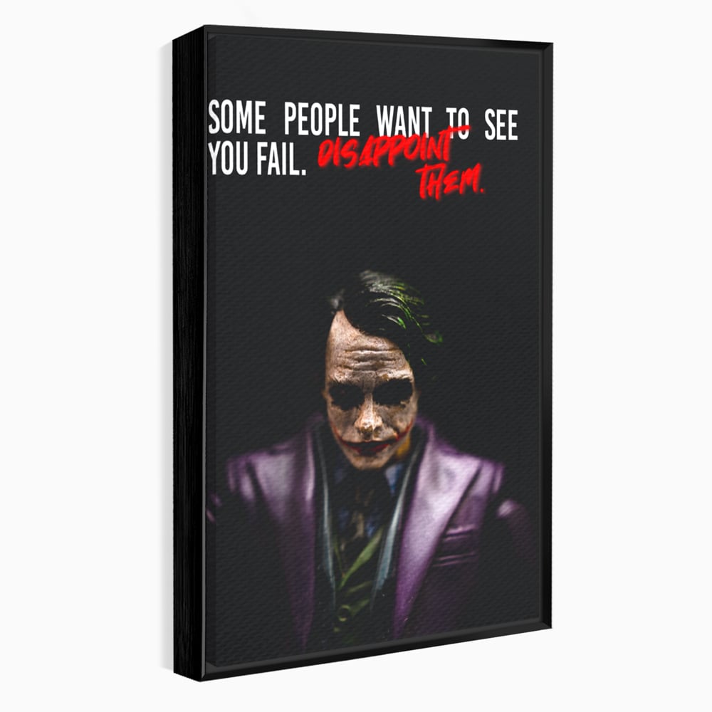 Tablou Canvas Premium LuxCanva® A1035, Joker , Film, Drama, Thriller, Motivational, Culori Vibrante