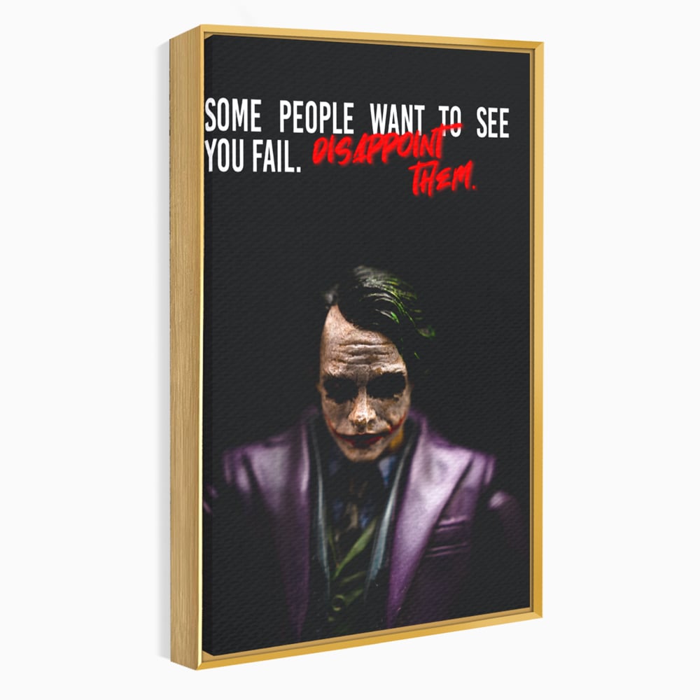 Tablou Canvas Premium LuxCanva® A1035, Joker , Film, Drama, Thriller, Motivational, Culori Vibrante