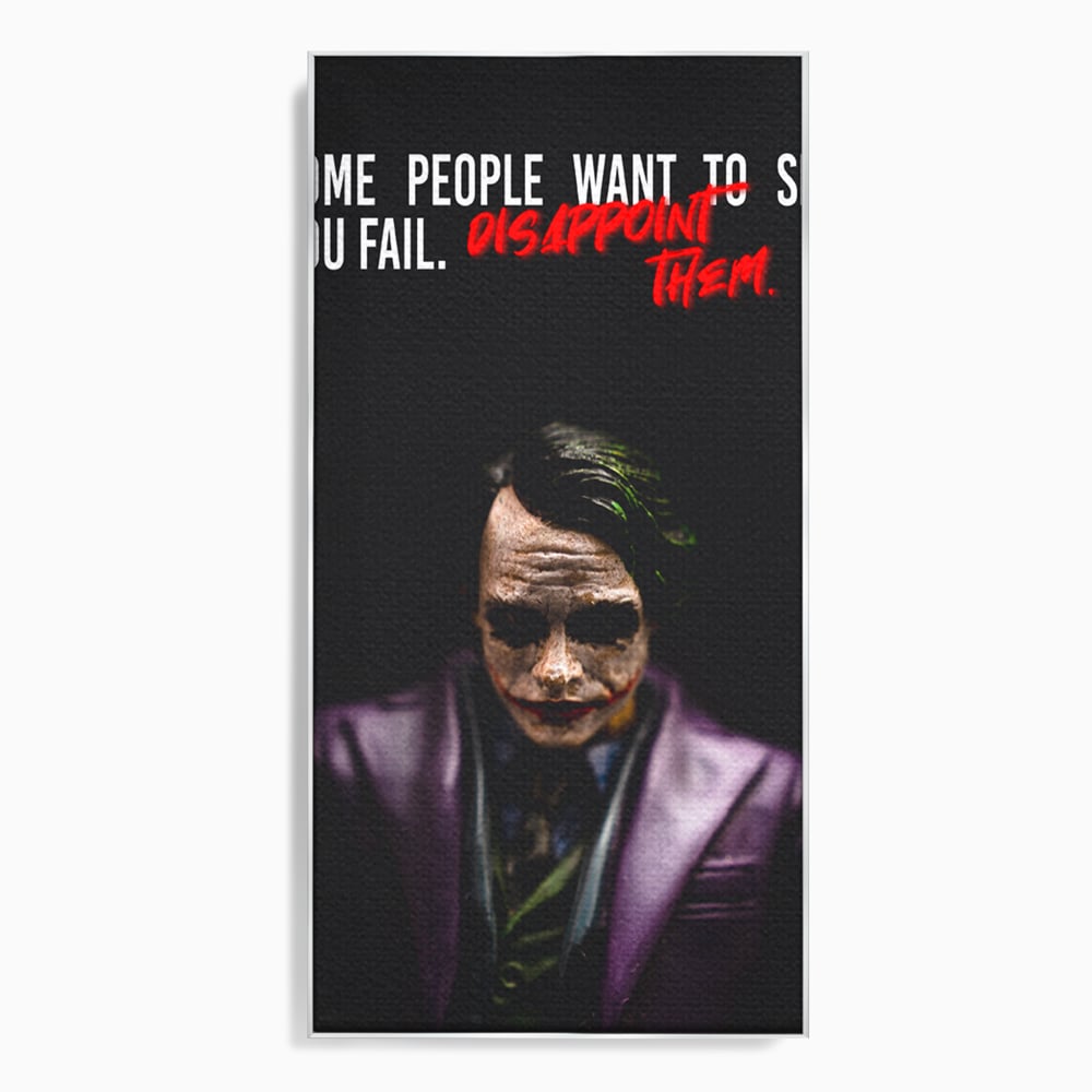 Tablou Canvas Premium LuxCanva® A1035, Joker , Film, Drama, Thriller, Motivational, Culori Vibrante