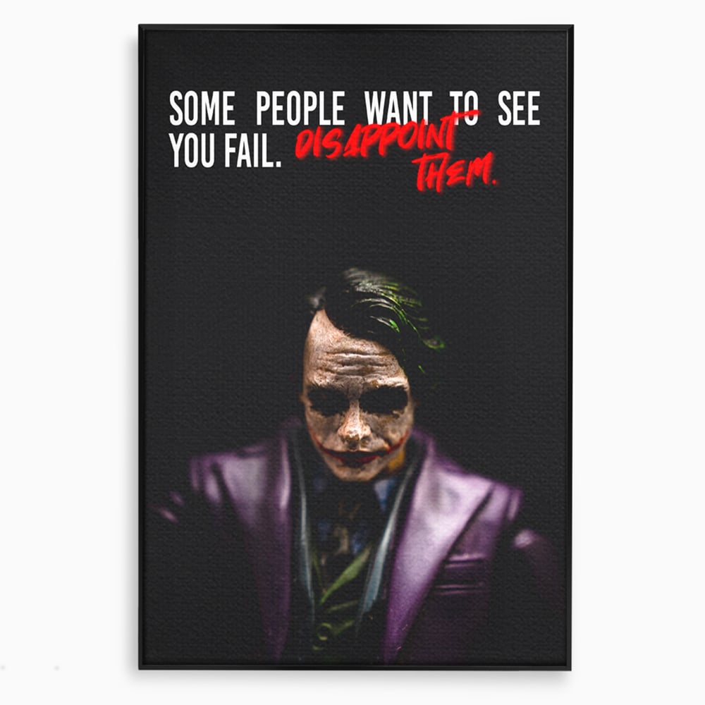 Tablou Canvas Premium LuxCanva® A1035, Joker , Film, Drama, Thriller, Motivational, Culori Vibrante