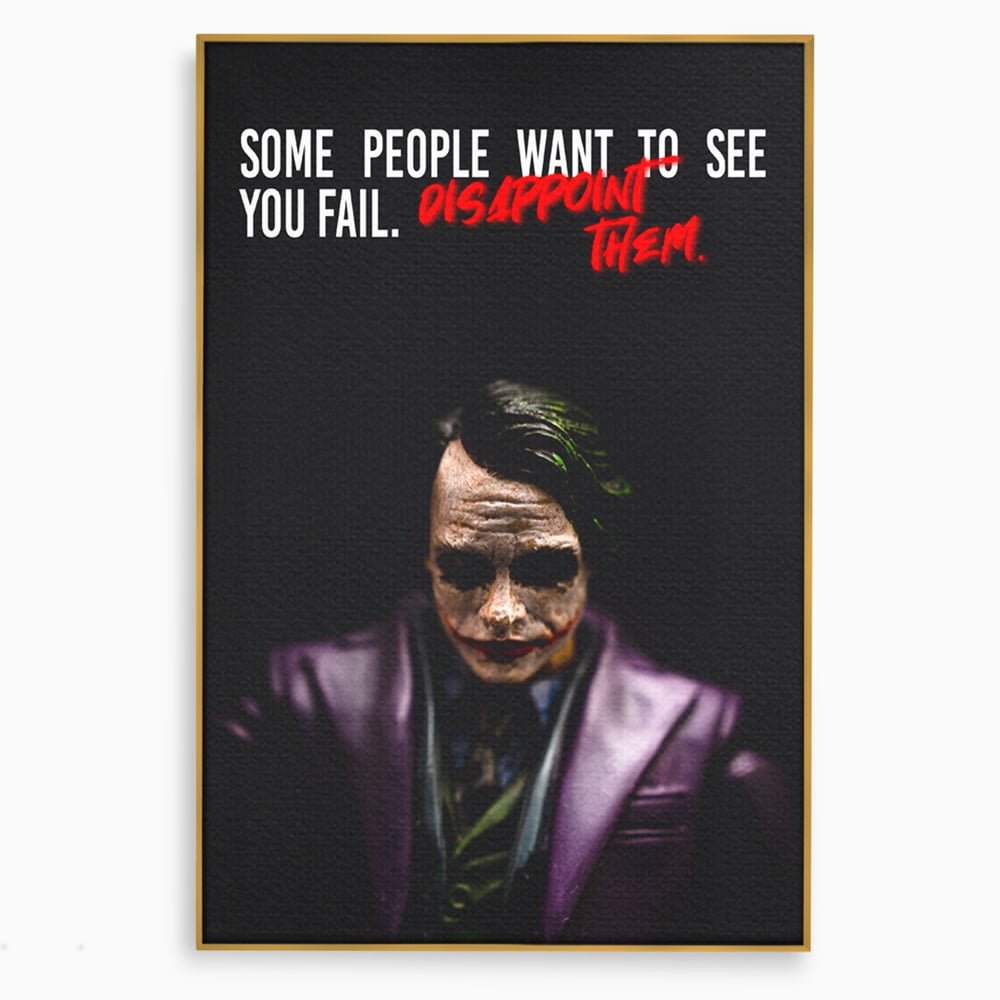 Tablou Canvas Premium LuxCanva® A1035, Joker , Film, Drama, Thriller, Motivational, Culori Vibrante