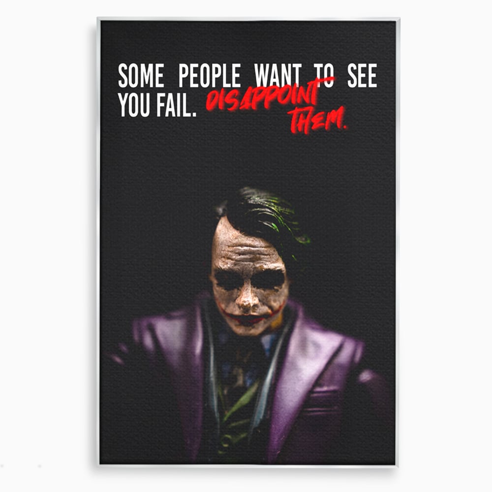 Tablou Canvas Premium LuxCanva® A1035, Joker , Film, Drama, Thriller, Motivational, Culori Vibrante