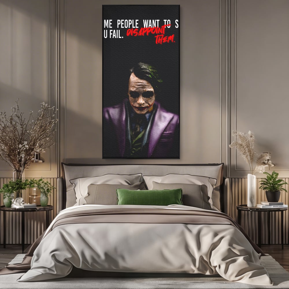 Tablou Canvas Premium LuxCanva® A1035, Joker , Film, Drama, Thriller, Motivational, Culori Vibrante