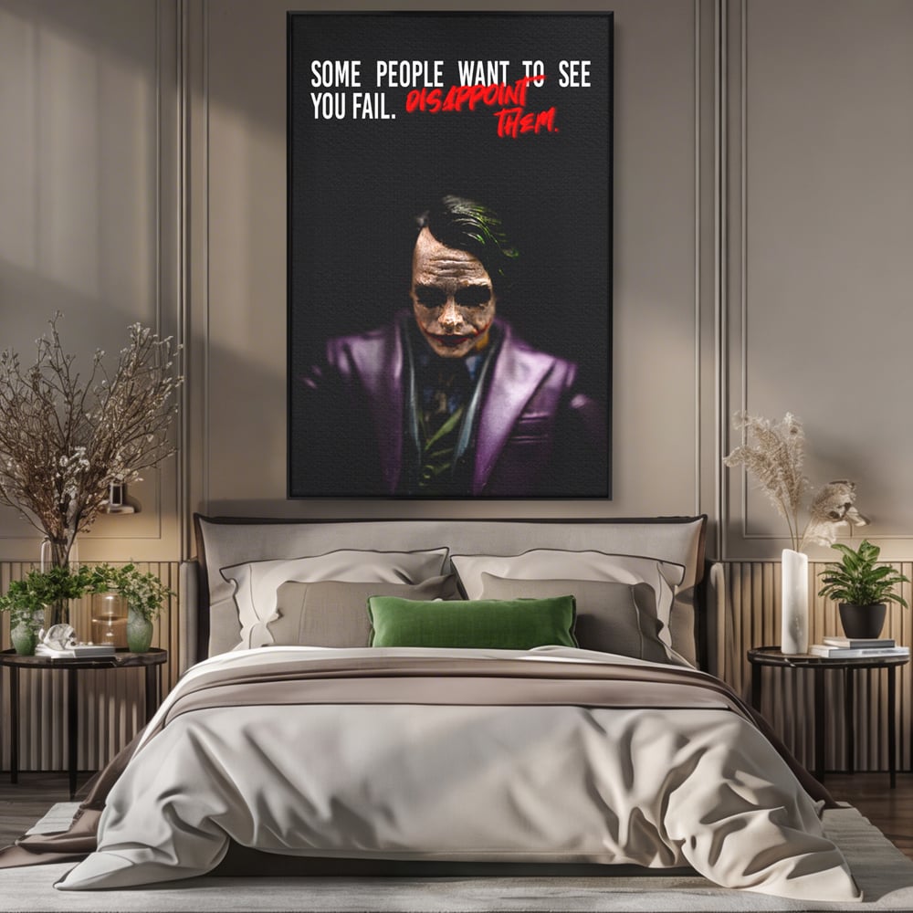 Tablou Canvas Premium LuxCanva® A1035, Joker , Film, Drama, Thriller, Motivational, Culori Vibrante