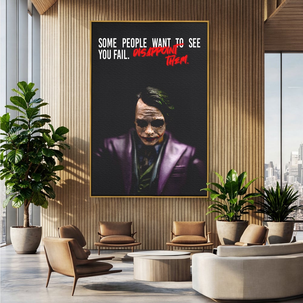 Tablou Canvas Premium LuxCanva® A1035, Joker , Film, Drama, Thriller, Motivational, Culori Vibrante