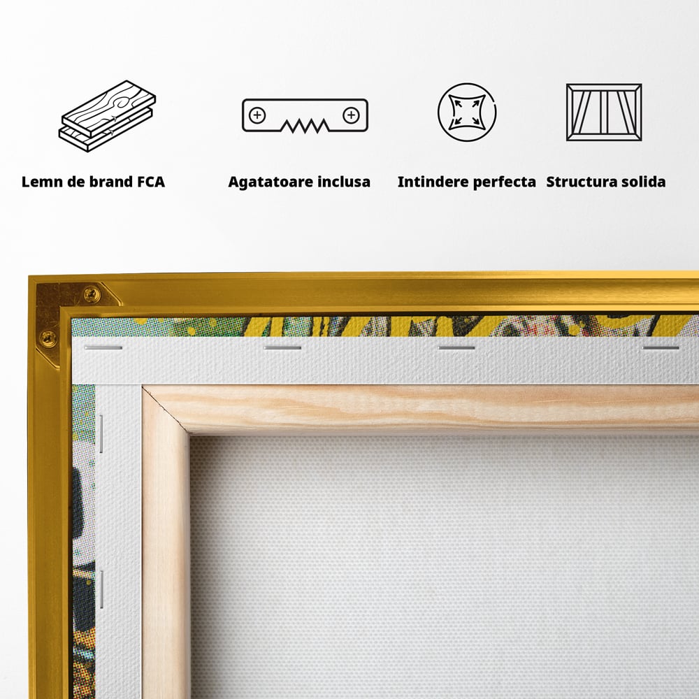 Tablou Canvas Premium, LuxCanva® A1037, Scrooge McDuck, Money, Desene Animate, Gold, Motivational, Culori Vibrante