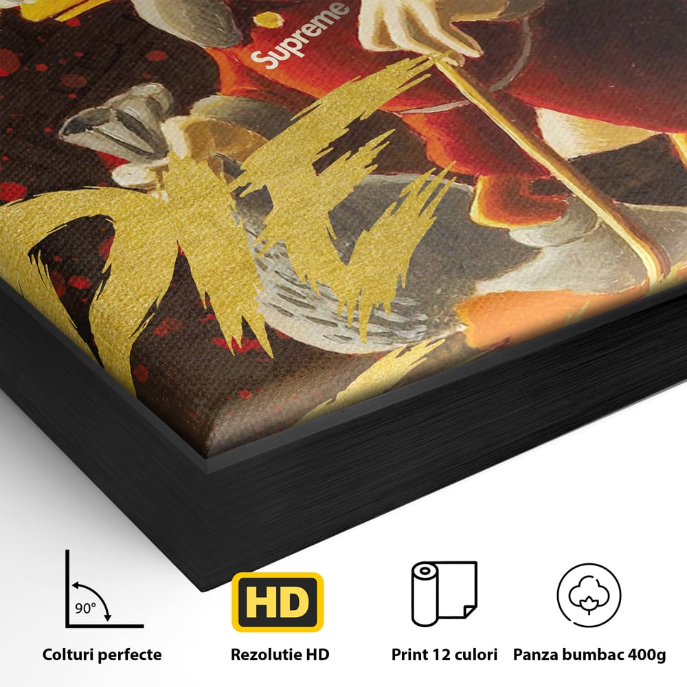 Leinwandbilder Leinwand Premium, LuxCanva® A1038, Dagobert Duck, Geld, Cartoon, Gold, Motivierend, Lebendige Farben