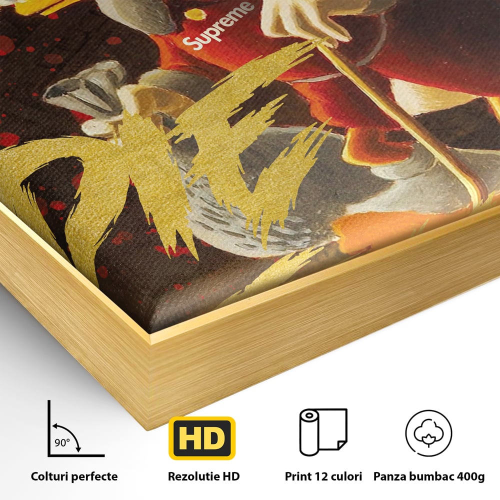 Leinwandbilder Leinwand Premium, LuxCanva® A1038, Dagobert Duck, Geld, Cartoon, Gold, Motivierend, Lebendige Farben