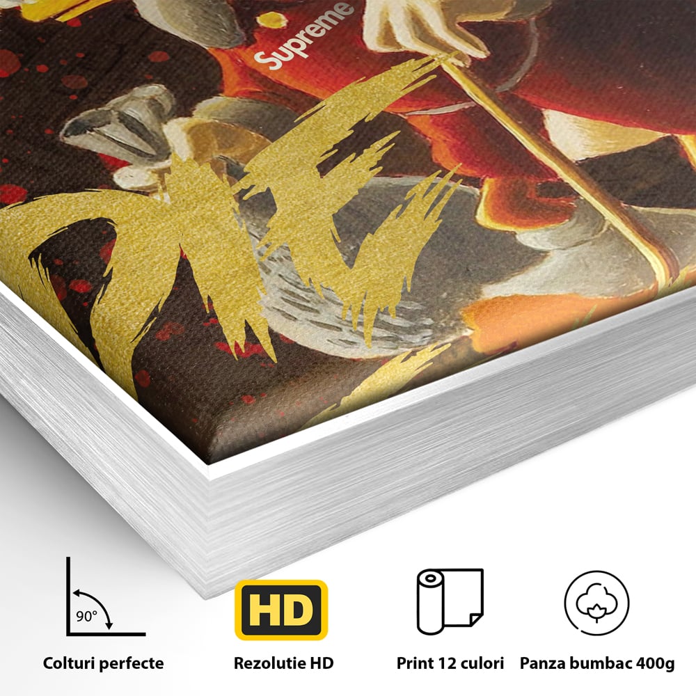 Leinwandbilder Leinwand Premium, LuxCanva® A1038, Dagobert Duck, Geld, Cartoon, Gold, Motivierend, Lebendige Farben