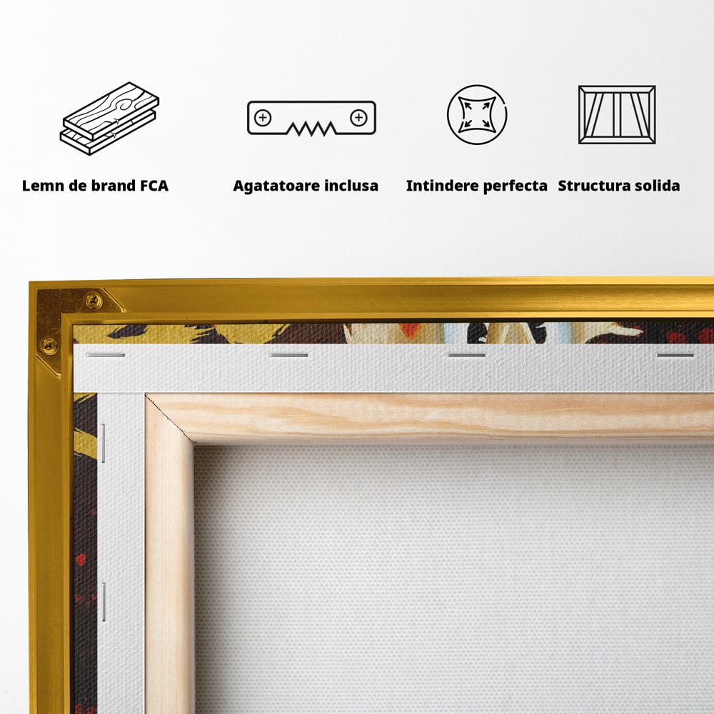 Leinwandbilder Leinwand Premium, LuxCanva® A1038, Dagobert Duck, Geld, Cartoon, Gold, Motivierend, Lebendige Farben
