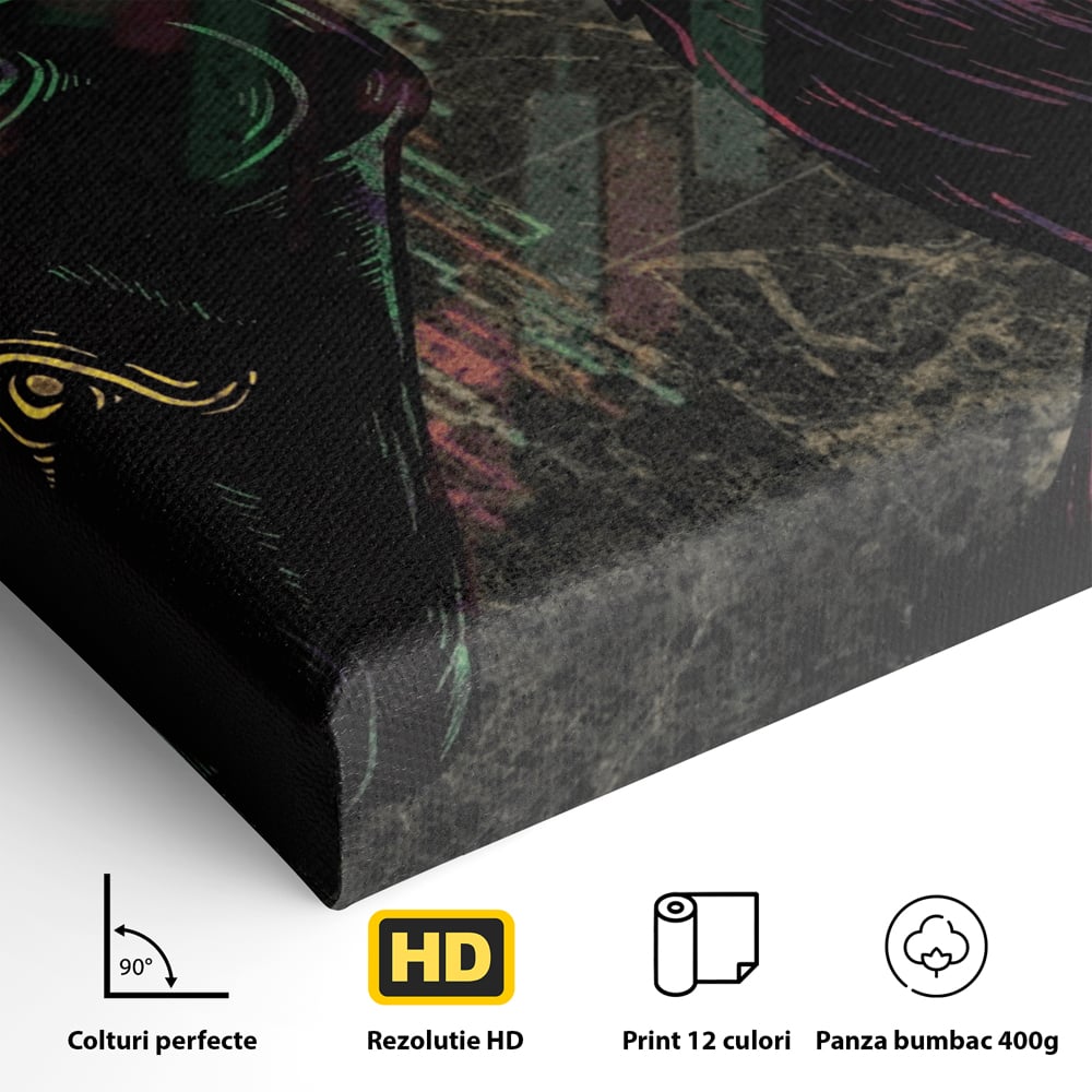Leinwand Premium Canvas Wandbilder, LuxCanva® A1040, Börse, Bärenmarkt, Bullenmarkt, Finanzen, Lebendige Farben