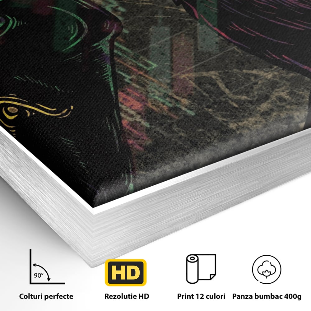 Leinwand Premium Canvas Wandbilder, LuxCanva® A1040, Börse, Bärenmarkt, Bullenmarkt, Finanzen, Lebendige Farben