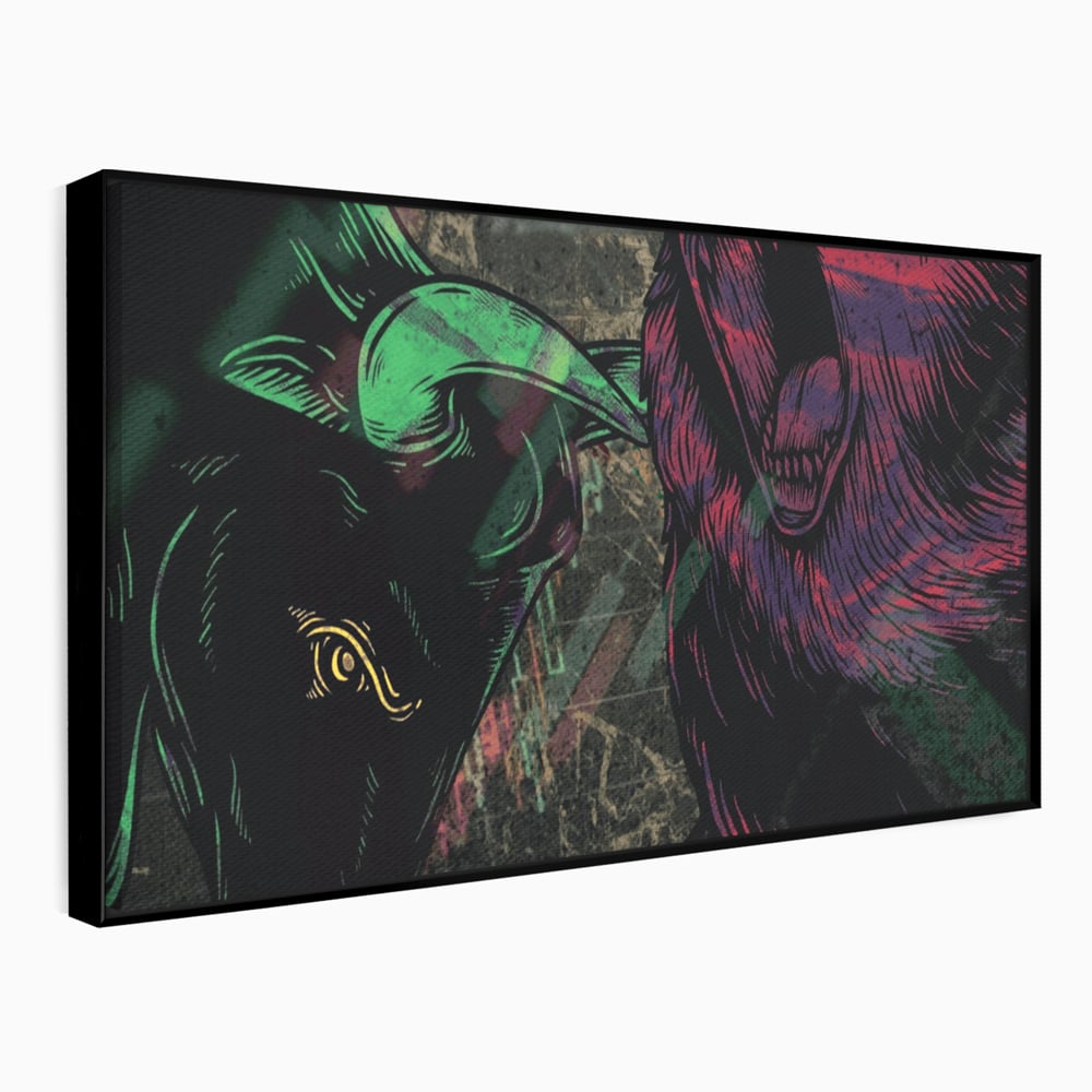 Leinwand Premium Canvas Wandbilder, LuxCanva® A1040, Börse, Bärenmarkt, Bullenmarkt, Finanzen, Lebendige Farben