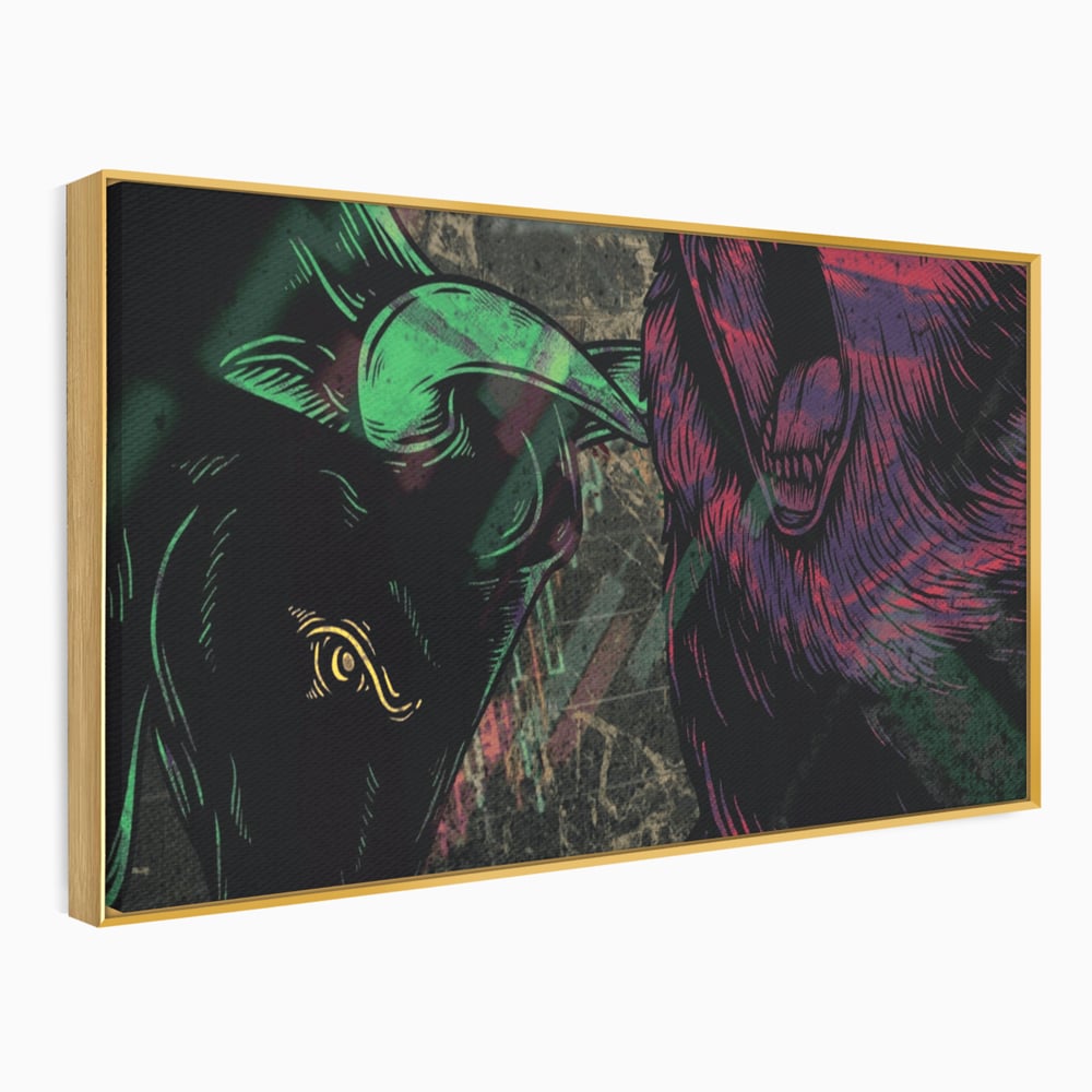 Leinwand Premium Canvas Wandbilder, LuxCanva® A1040, Börse, Bärenmarkt, Bullenmarkt, Finanzen, Lebendige Farben