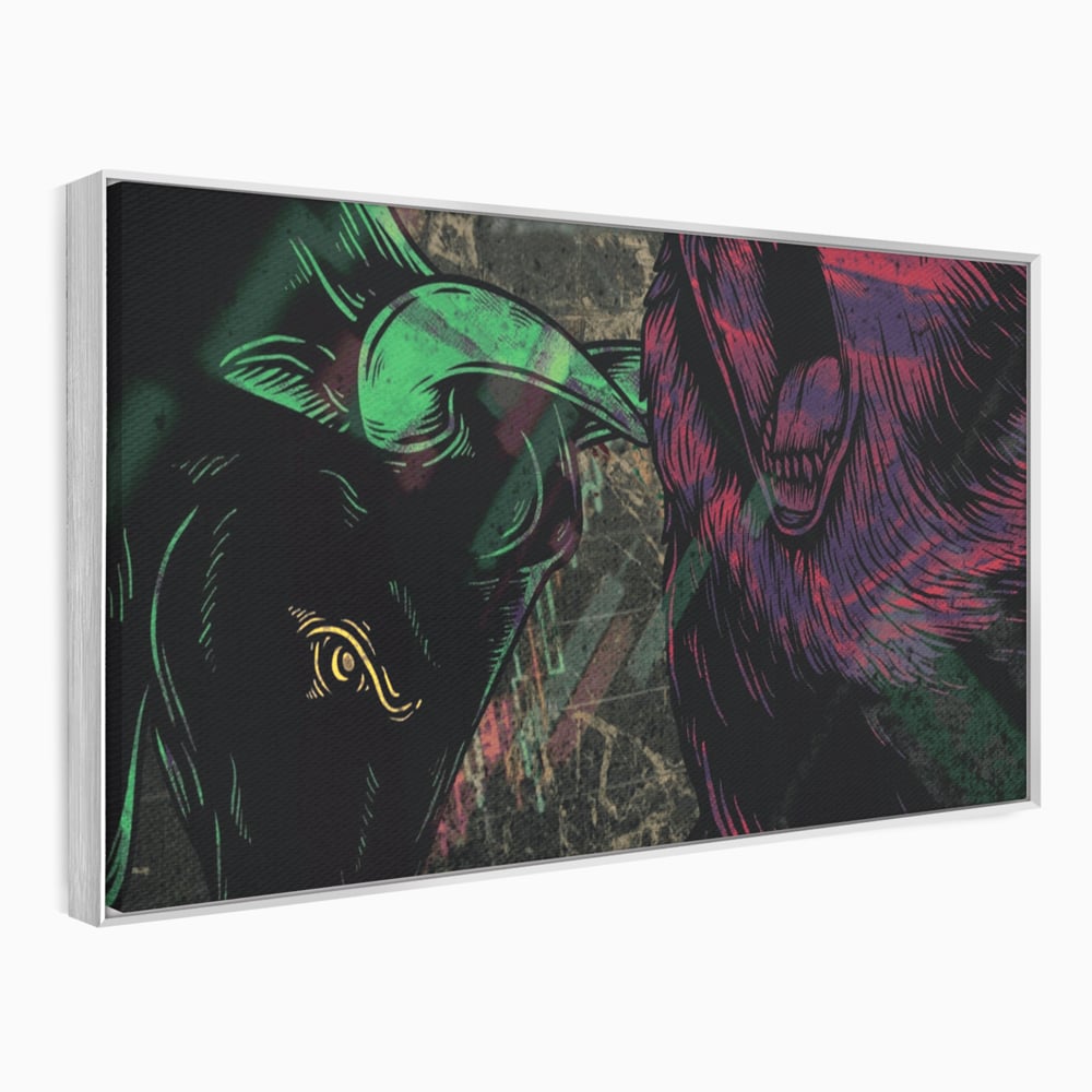 Leinwand Premium Canvas Wandbilder, LuxCanva® A1040, Börse, Bärenmarkt, Bullenmarkt, Finanzen, Lebendige Farben