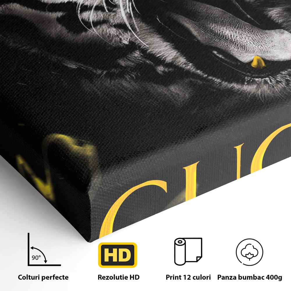 Tablou Canvas Premium, LuxCanva® A1044, Gucci Tiger, Tigru, Lux Brand, Moda, Culori Vibrante