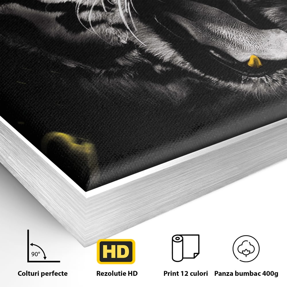 Tablou Canvas Premium, LuxCanva® A1044, Gucci Tiger, Tigru, Lux Brand, Moda, Culori Vibrante