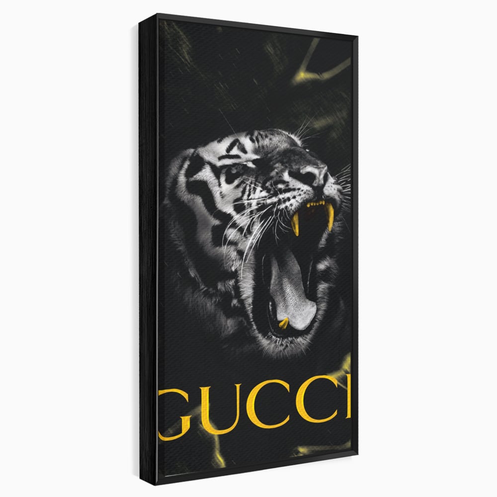 Tablou Canvas Premium, LuxCanva® A1044, Gucci Tiger, Tigru, Lux Brand, Moda, Culori Vibrante