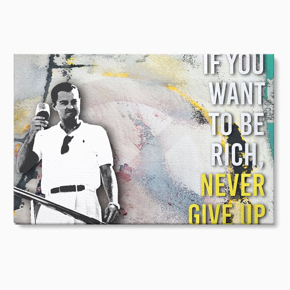 Tablou Canvas Premium LuxCanva® A1045, Leonardo DiCaprio , Actor, Oscar, Film, Culori Vibrante