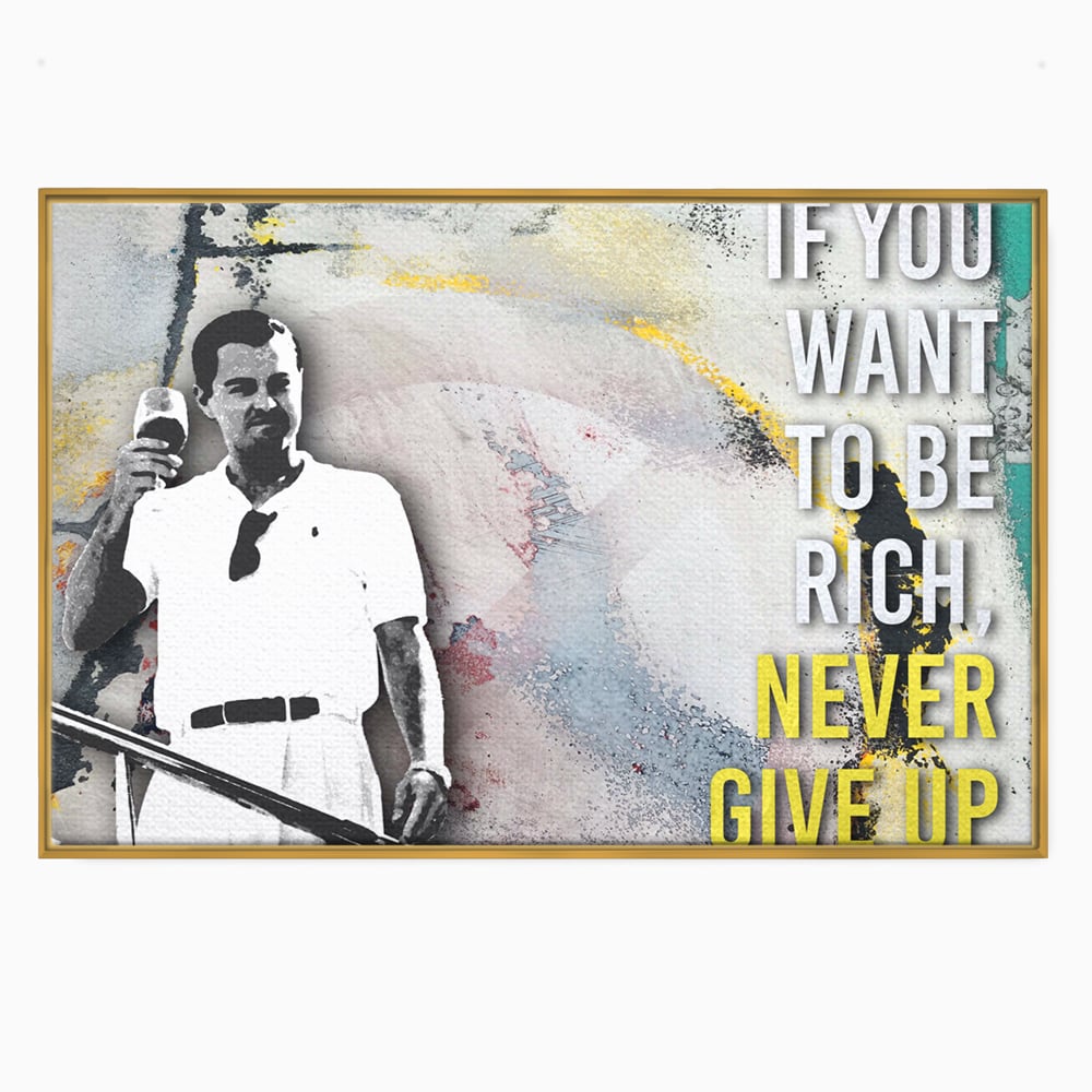 Tablou Canvas Premium LuxCanva® A1045, Leonardo DiCaprio , Actor, Oscar, Film, Culori Vibrante