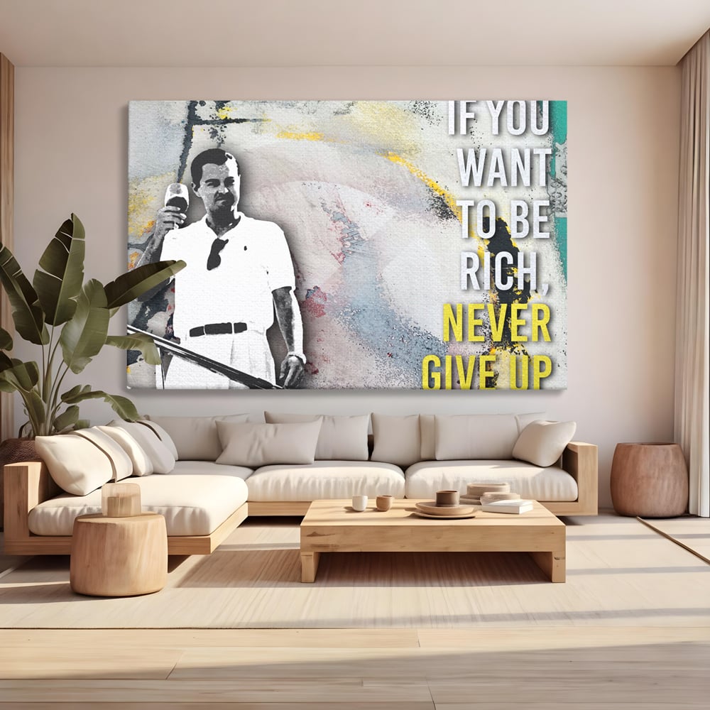 Tablou Canvas Premium LuxCanva® A1045, Leonardo DiCaprio , Actor, Oscar, Film, Culori Vibrante