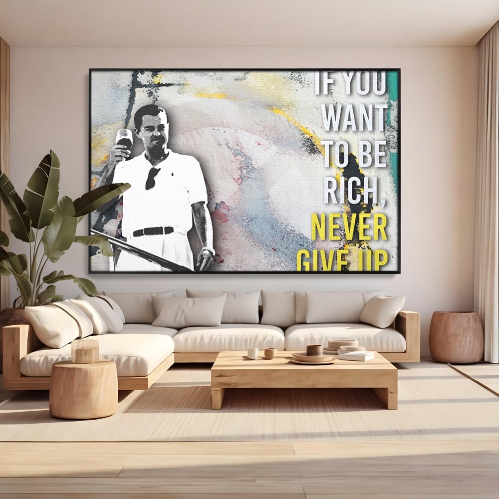Tablou Canvas Premium LuxCanva® A1045, Leonardo DiCaprio , Actor, Oscar, Film, Culori Vibrante