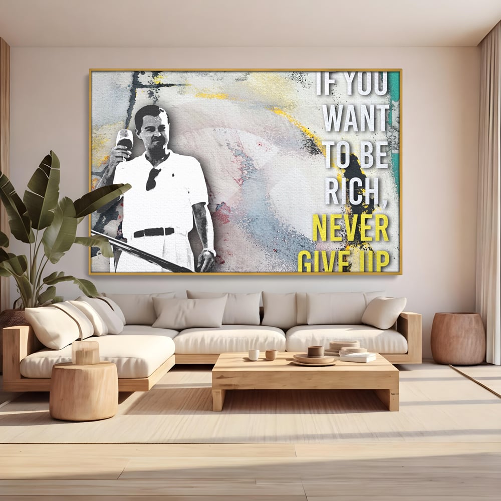 Tablou Canvas Premium LuxCanva® A1045, Leonardo DiCaprio , Actor, Oscar, Film, Culori Vibrante
