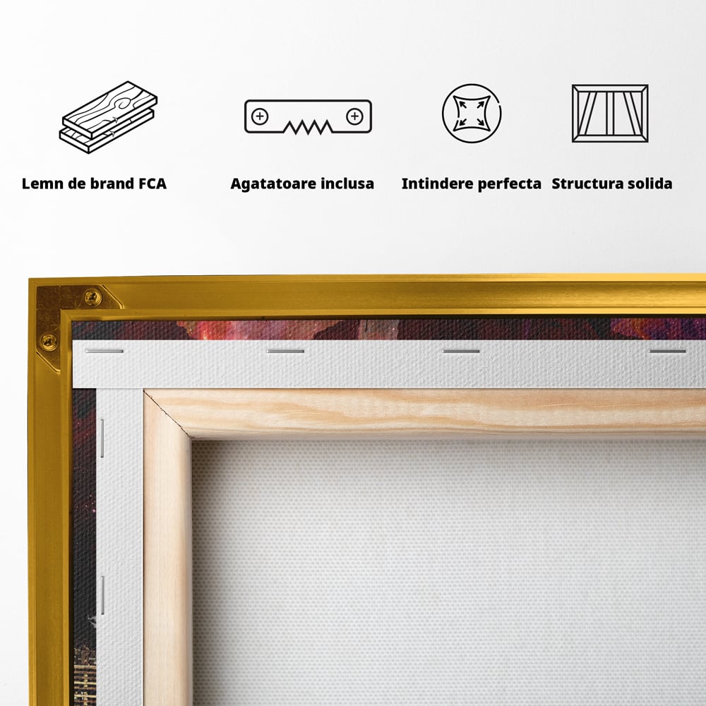 Tablou Canvas Premium LuxCanva® A1050, Dreams Work , Visuri, Munca, Succes, Motivational, Culori Vibrante