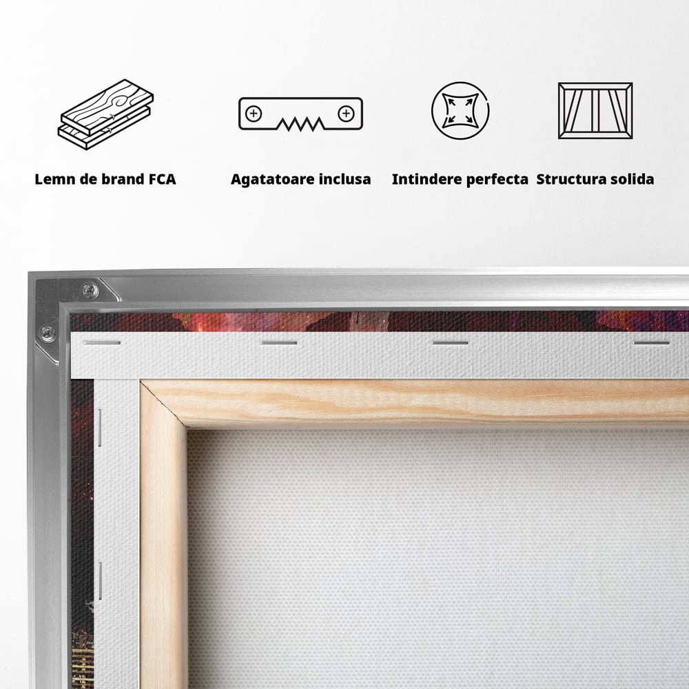 Tablou Canvas Premium LuxCanva® A1050, Dreams Work , Visuri, Munca, Succes, Motivational, Culori Vibrante
