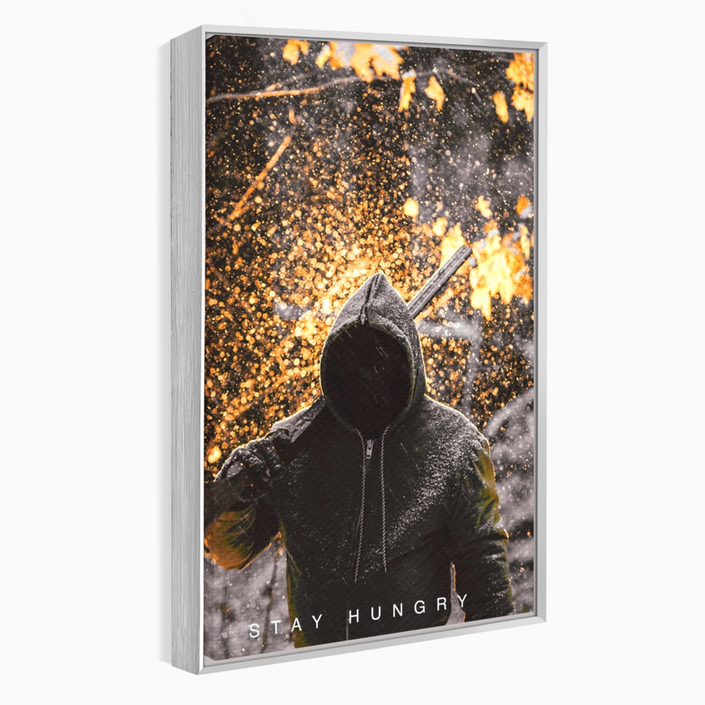 Tablou Canvas Premium LuxCanva® A1051, Stay Hungry , Strong Minded, Succes, Pozitiv, Motivational, Culori Vibrante